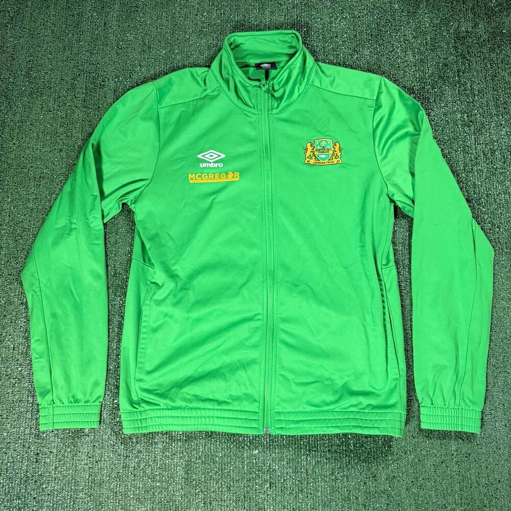 Umbro McGregor Entertainment Track Jacket Size Large Green